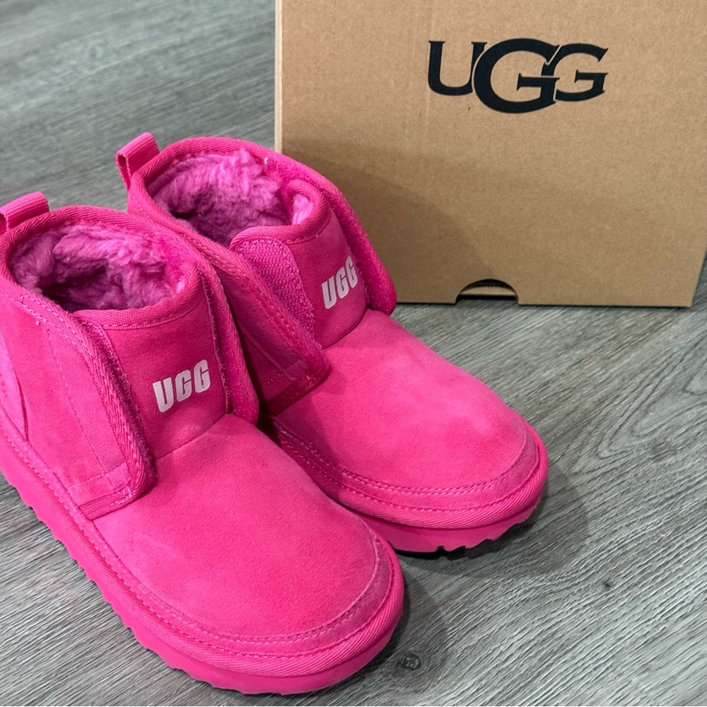 UGG Pink Suede Boots